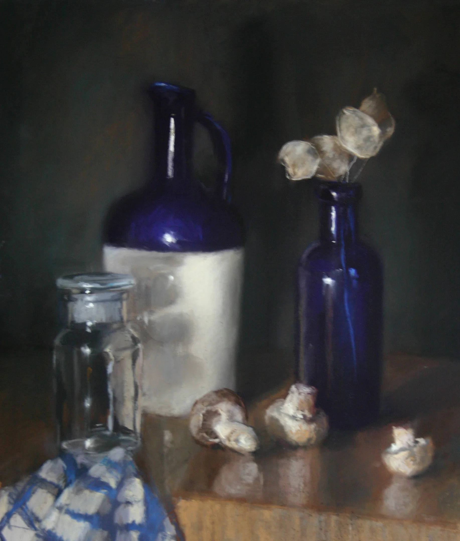 Arrangement in blue & white - Pastel