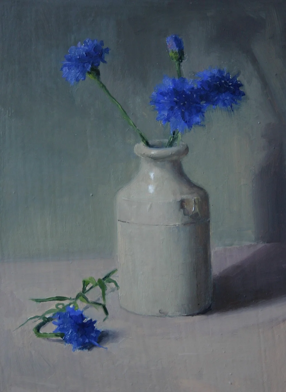 Cornflowers - Oil