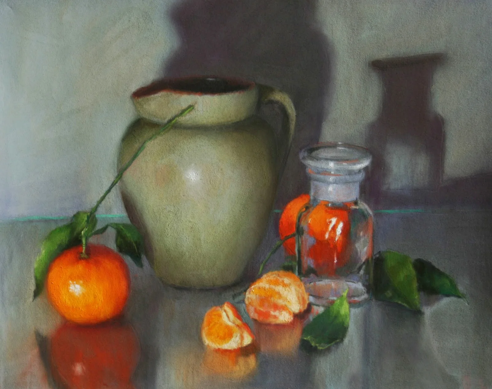 Green jug and citrus - Oil