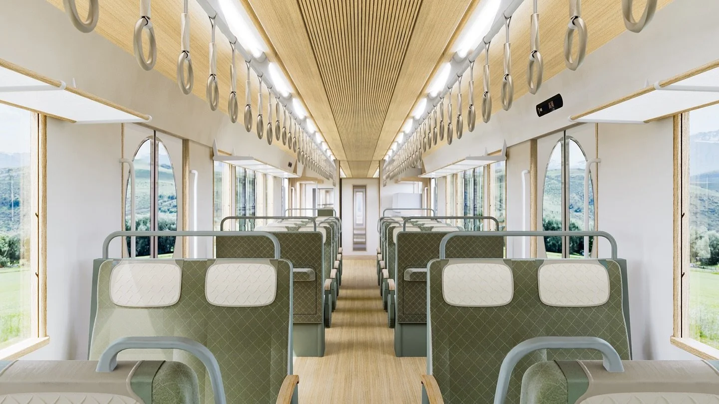 KASANE Johana &amp; Himi Line New Train

Scope:
Vehicle design concept planning Exterior design Interior design

ーーー

クライアント： 城端線・氷見線再構築会議（富山県、高岡市、氷見市、砺波市、南砺市、西日本旅客鉄道株式会社、あいの風とやま鉄道株式会社）
デザイン： 鈴木啓太、山田竜也（PRODUCT DESIGN CENTER）
年： 2025 &ndash;
ステータス： 進行
