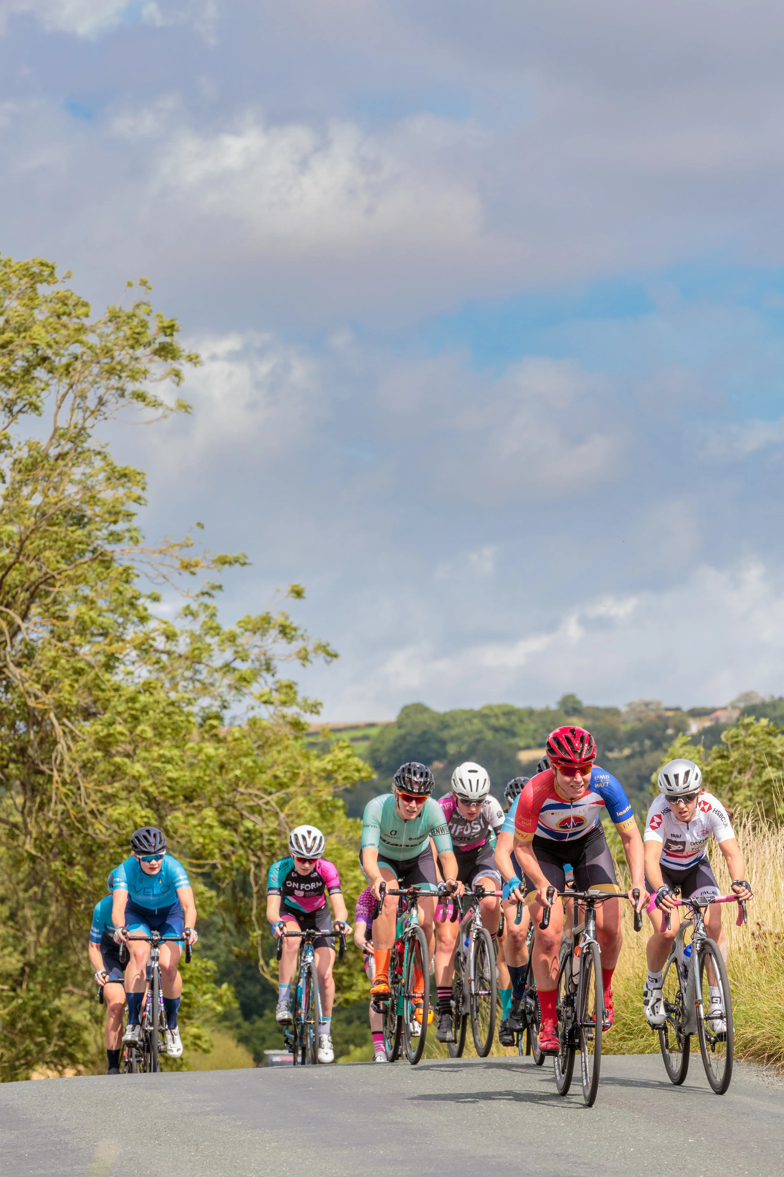 The Women's Peloton in the 2019 Ryedale Grand Prix