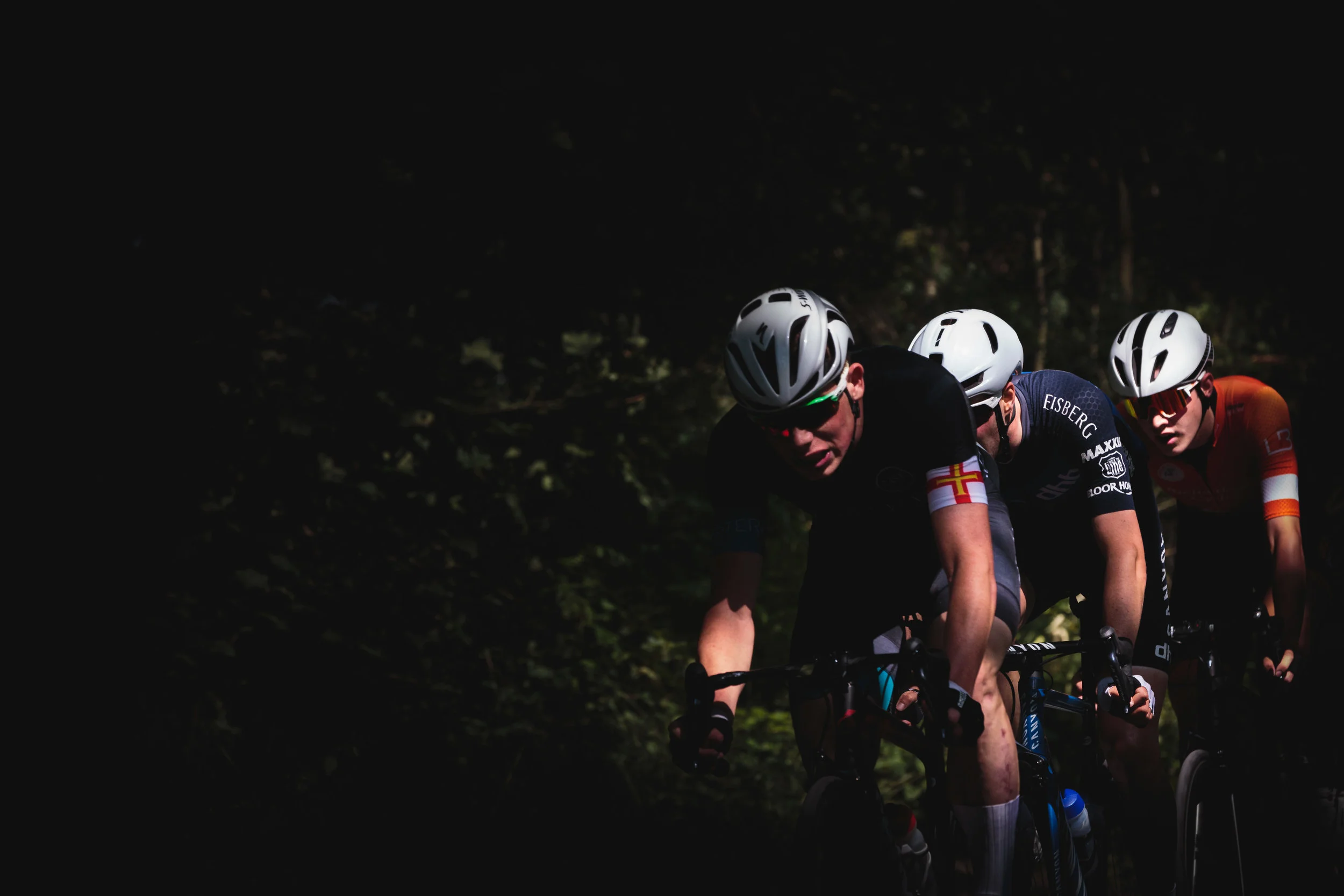 Playing with Light and Cyclists at a Bike Race