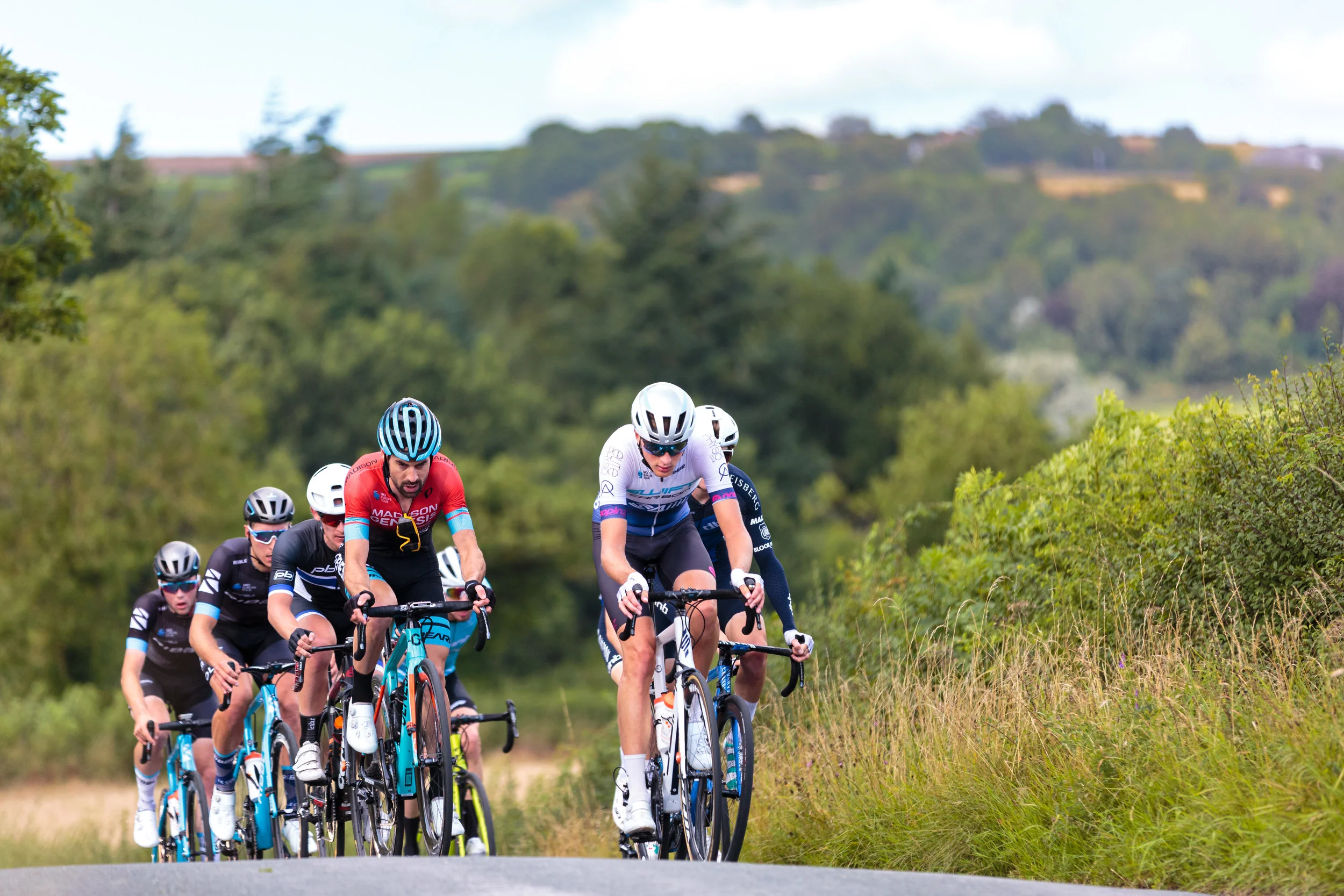 Swift Pro Cycling Lead a bunch up a climb