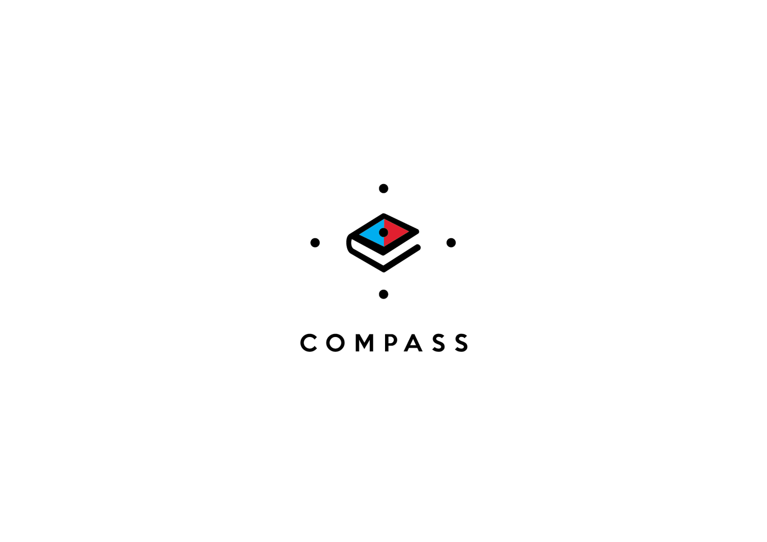 Conceptually, stylisation of compass and the book works as a metaphor for intellectual discovery and enlightenment, it remains distinctive and natural in its combination.