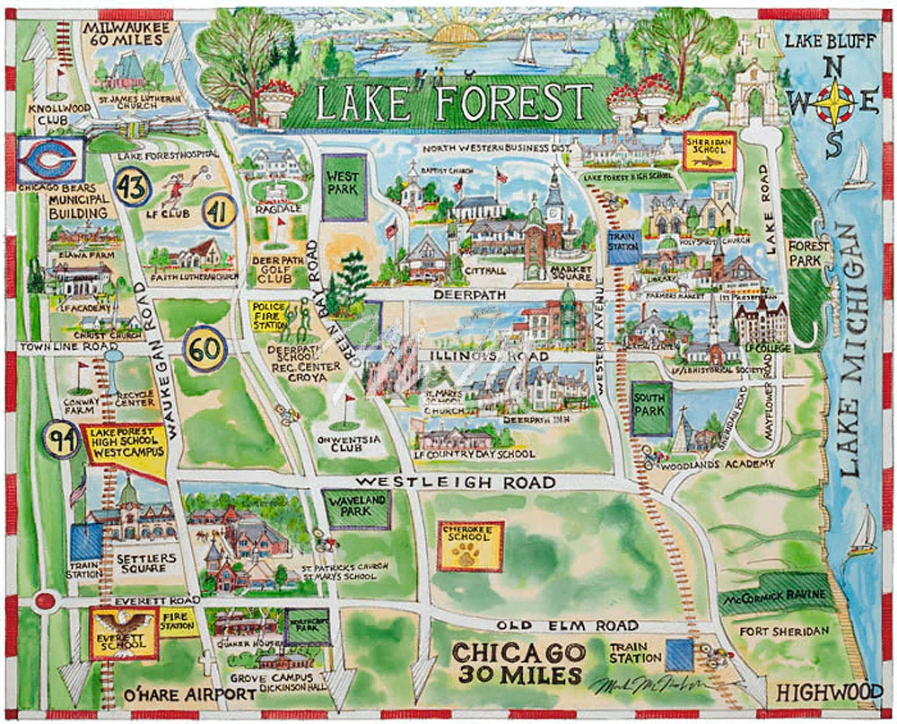 Lake Forest Map McMahon Gallery lake-forest-map-mcmahon-gallery