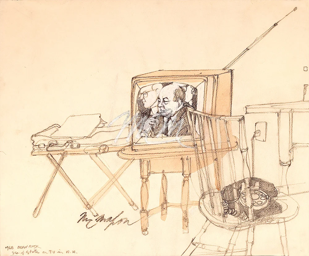 Dean Rusk on TV 1968