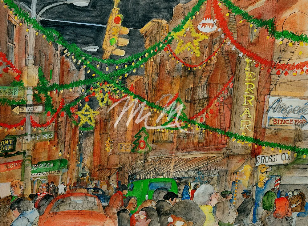 New York's Little Italy Christmas McMahon Gallery
