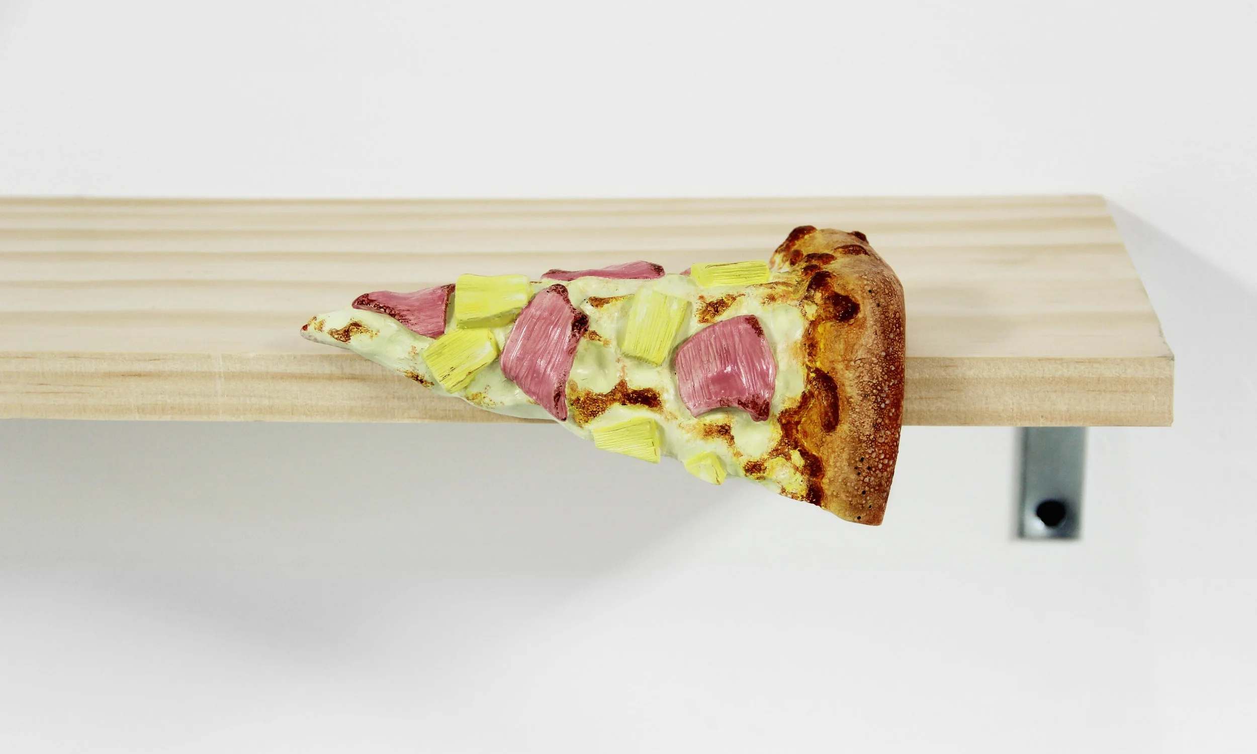 Bent Dominoes Hawaiian Pizza Slice