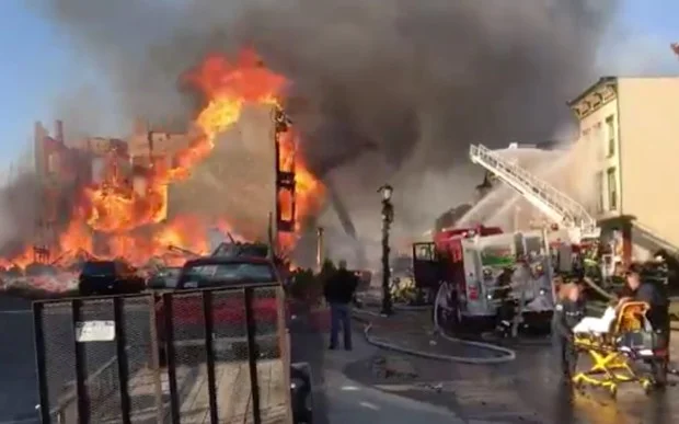 Man Tries To Make Sword: Sets Entire City Block On Fire