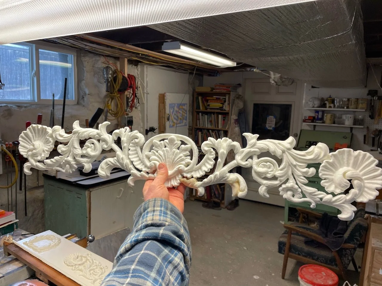 plastic casting door header detail