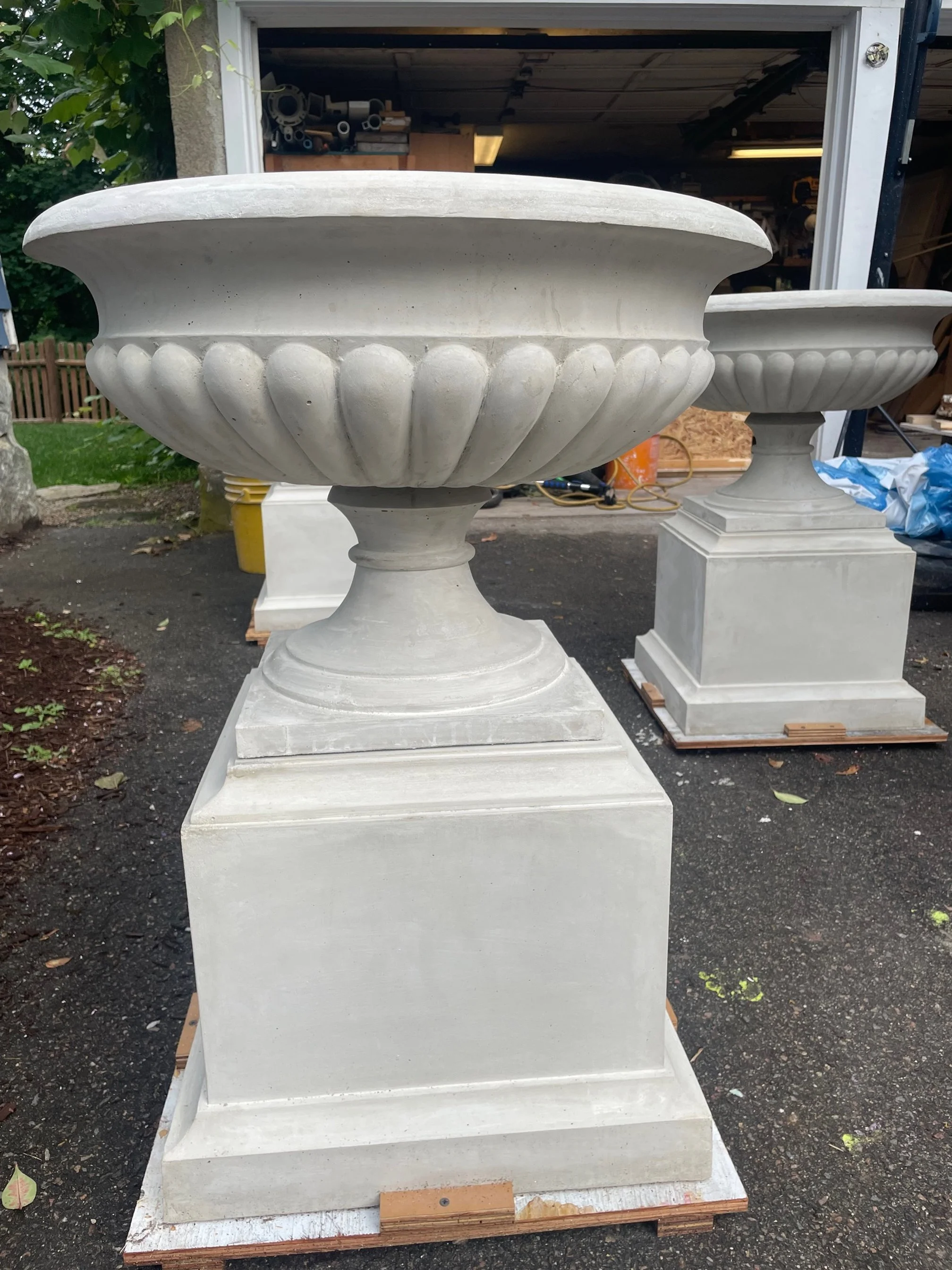 Final cement castings: No added color