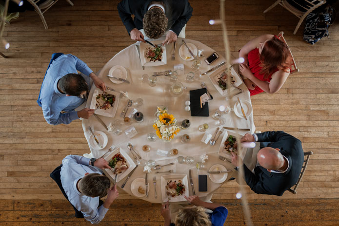 Lains Barn wedding reception