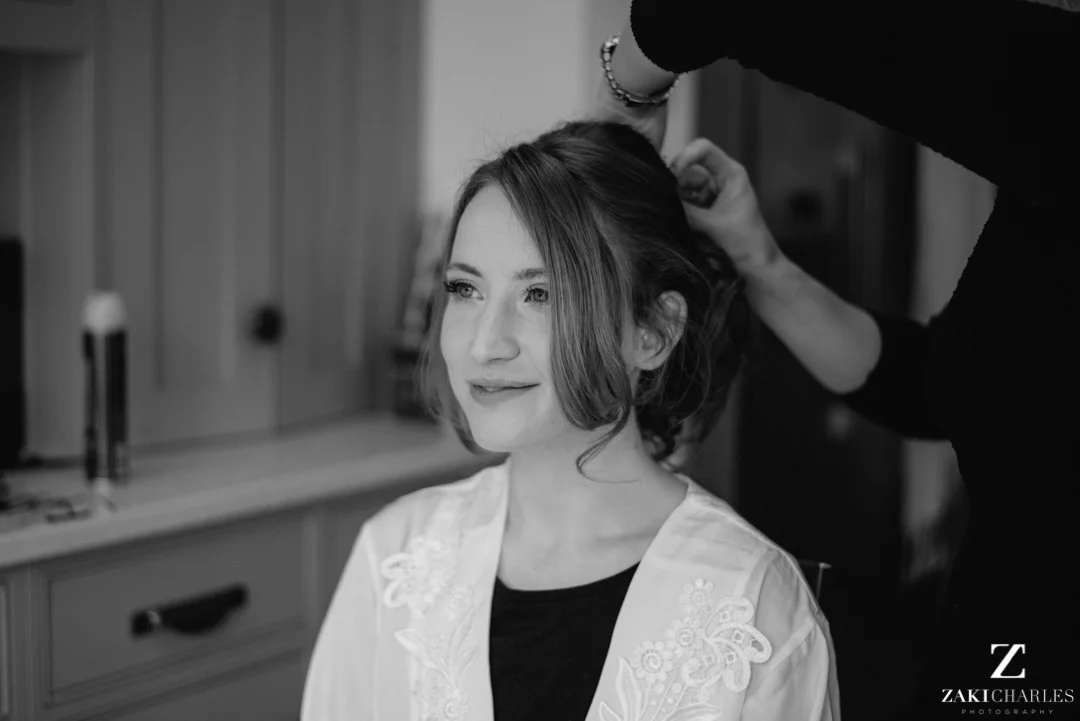 Bridal hair and makeup at the crown and thistle