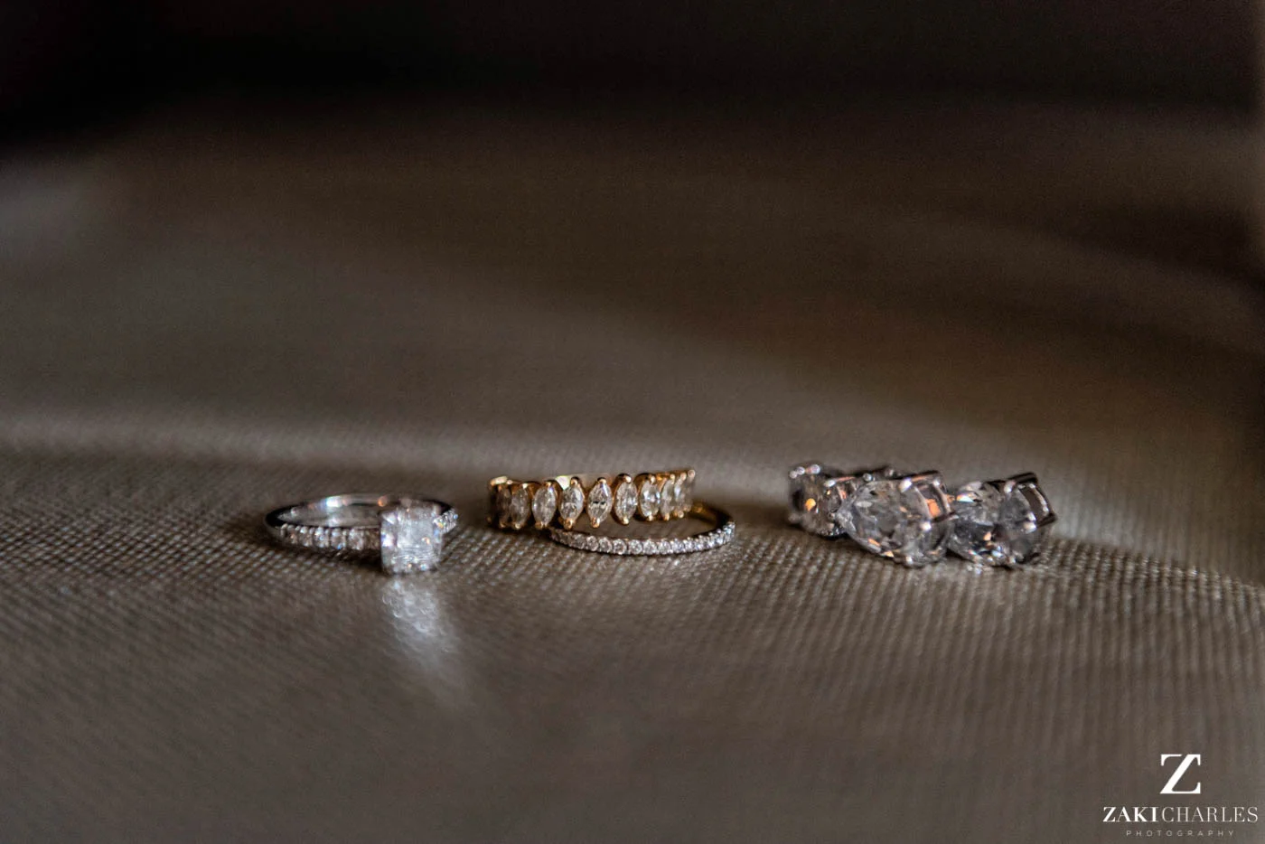 Photo of jewelry of the bride