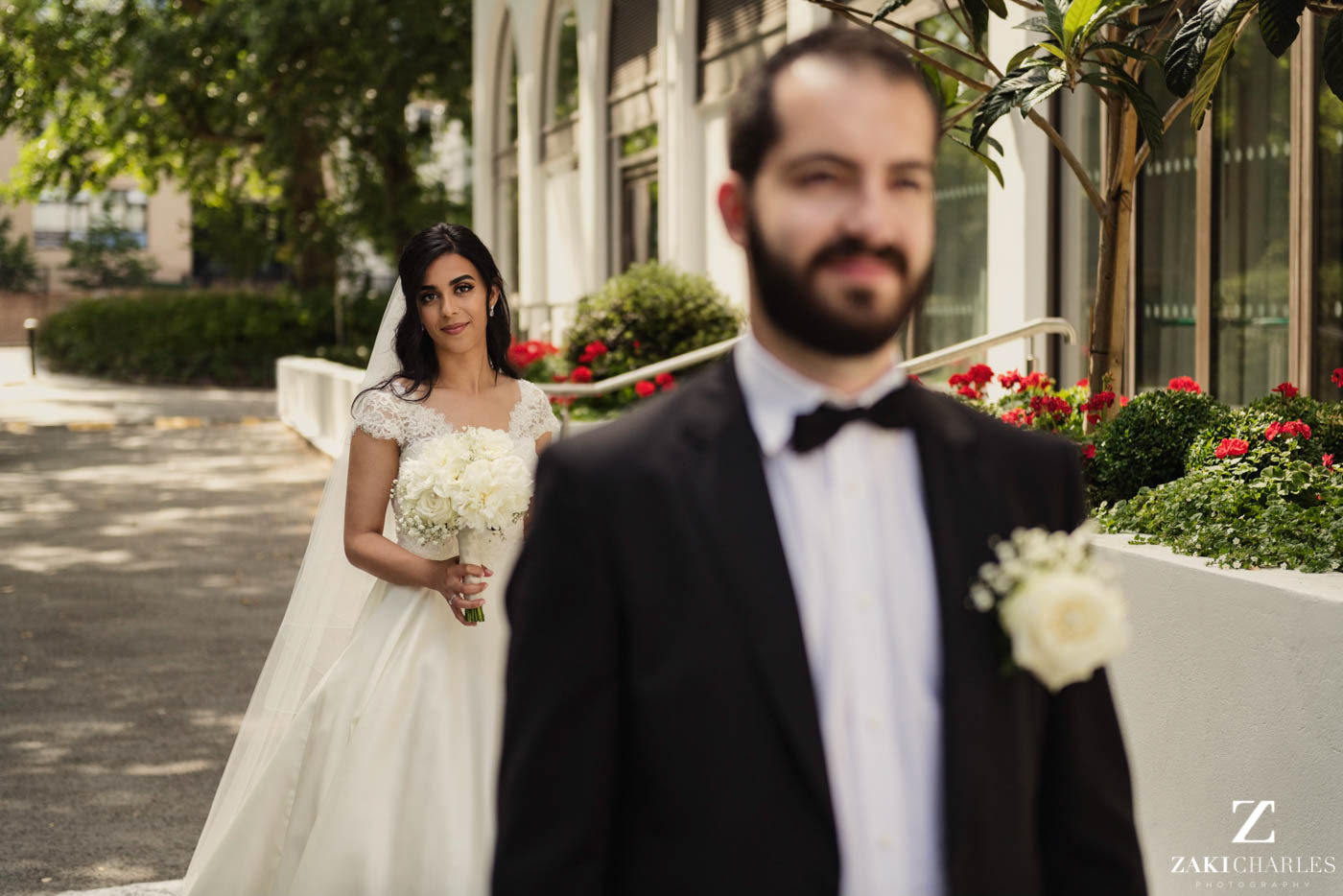 first look wedding photography at Marriott Hotel Regents Park 2