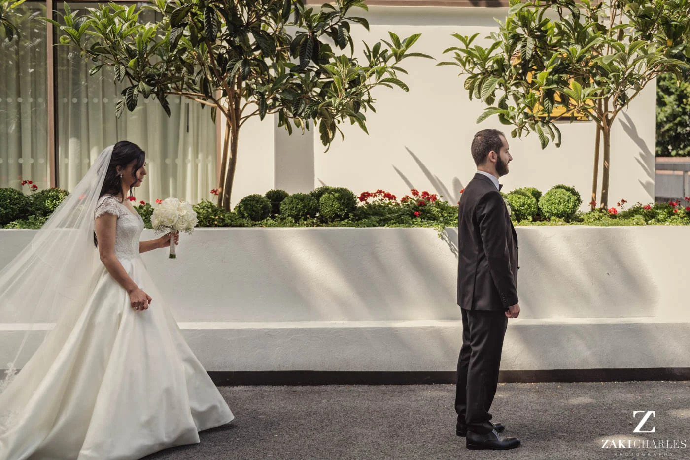 first look wedding photography at Marriott Hotel Regents Park 3