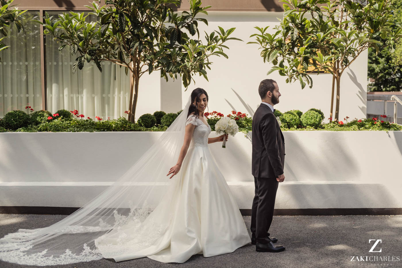 first look wedding photography at Marriott Hotel Regents Park 4