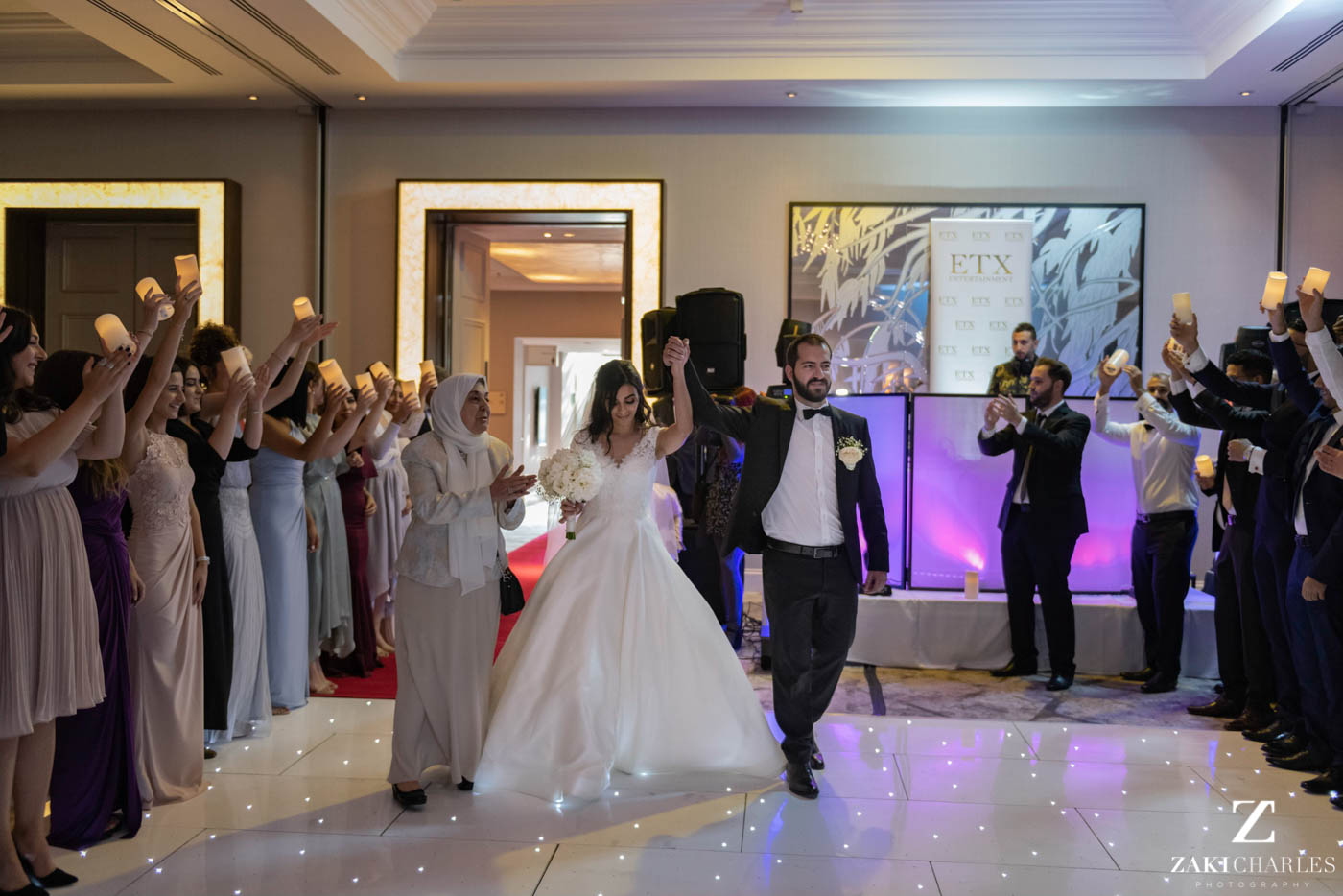 First dance of the bride and groom at Marriott Hotel Regents Park 1