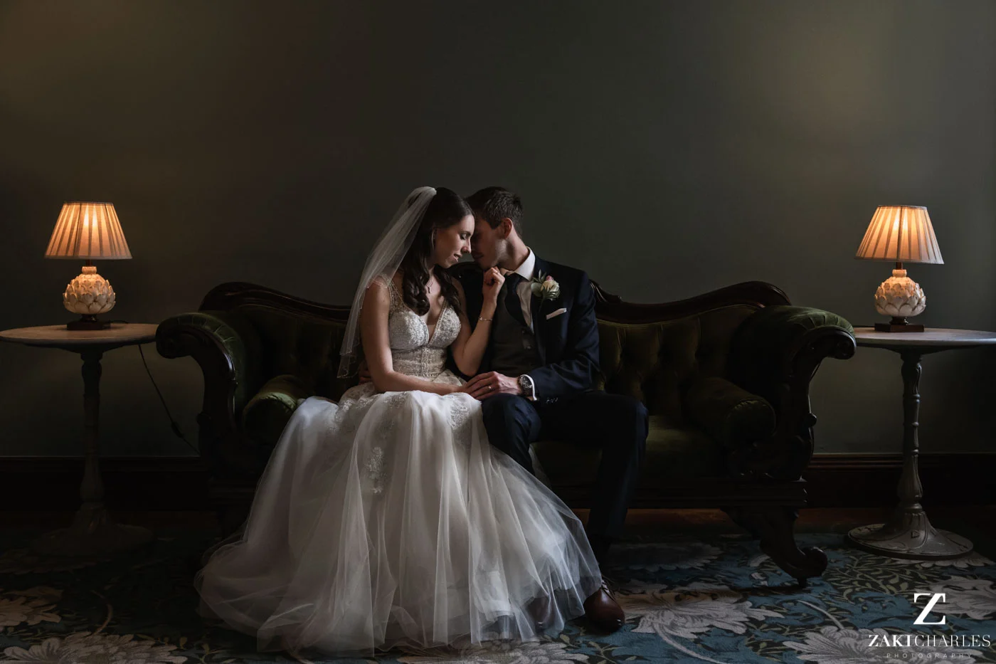 Natural light photography groom Josh and bride Caroline at Eynsham Hall