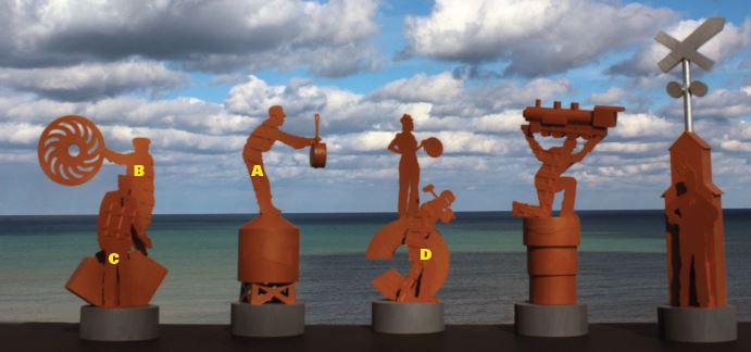 Rendering of the "People of the Road" monument