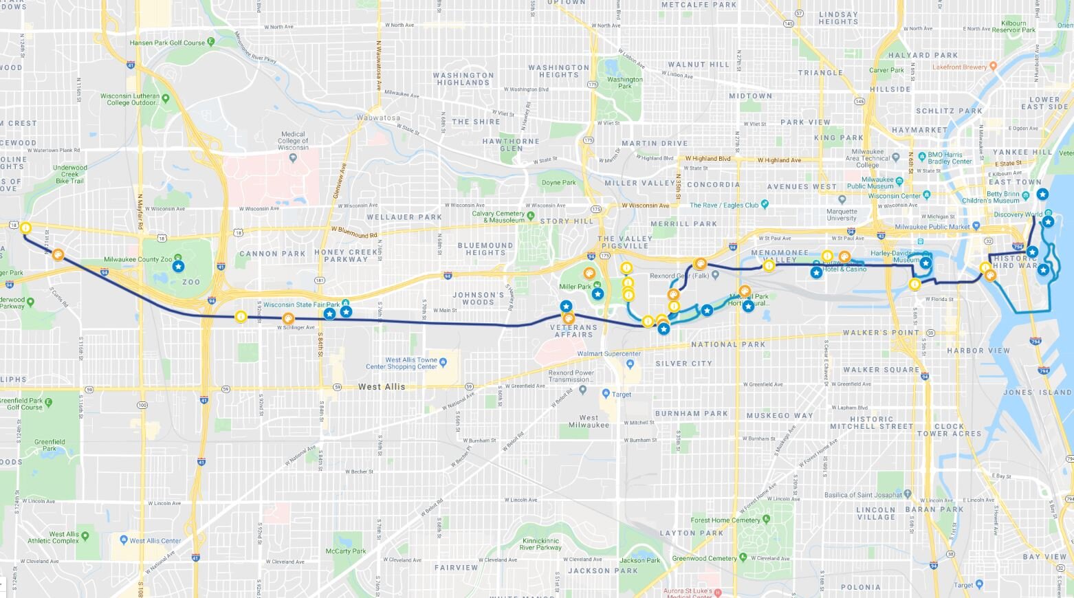   DIGITAL TRAIL MAP   View points of interest, parking, access points, and more!   The Trail can take you There!  