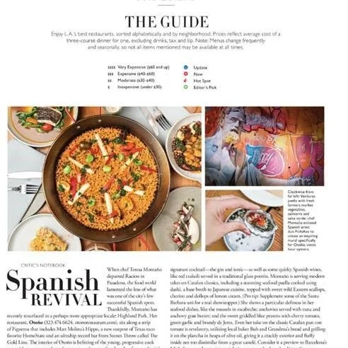 LA FOOD & DRINK GUIDE - SPANISH REVIVAL - Angeleno, December 2018