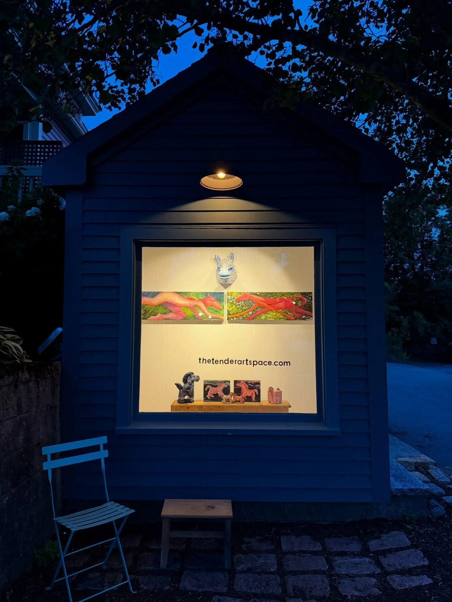 &ldquo;WORKHORSE&rdquo; is up @thetenderartspace in Concord, MA through the end of August! Ceramics by my bestie @cj.ives and paintings by Moi ! It&rsquo;s about horses and friendship 💕 YAY