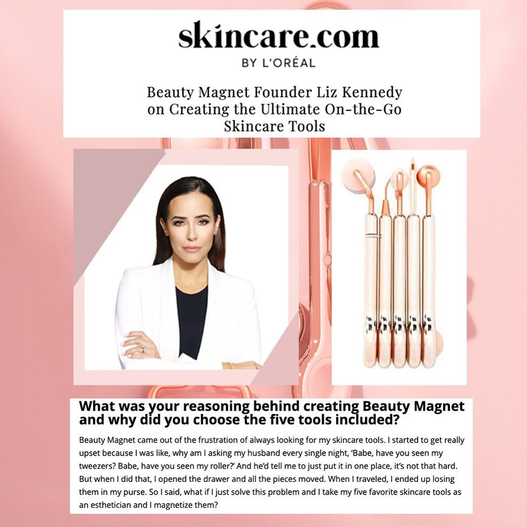 Thank you @lorealusa and skincare.com for the write up! @beautymagnet getting the recognition after so many years of building out the concept, the frustration of doing a capital raise, and so much more gives me the courage to keep going... Thank you 