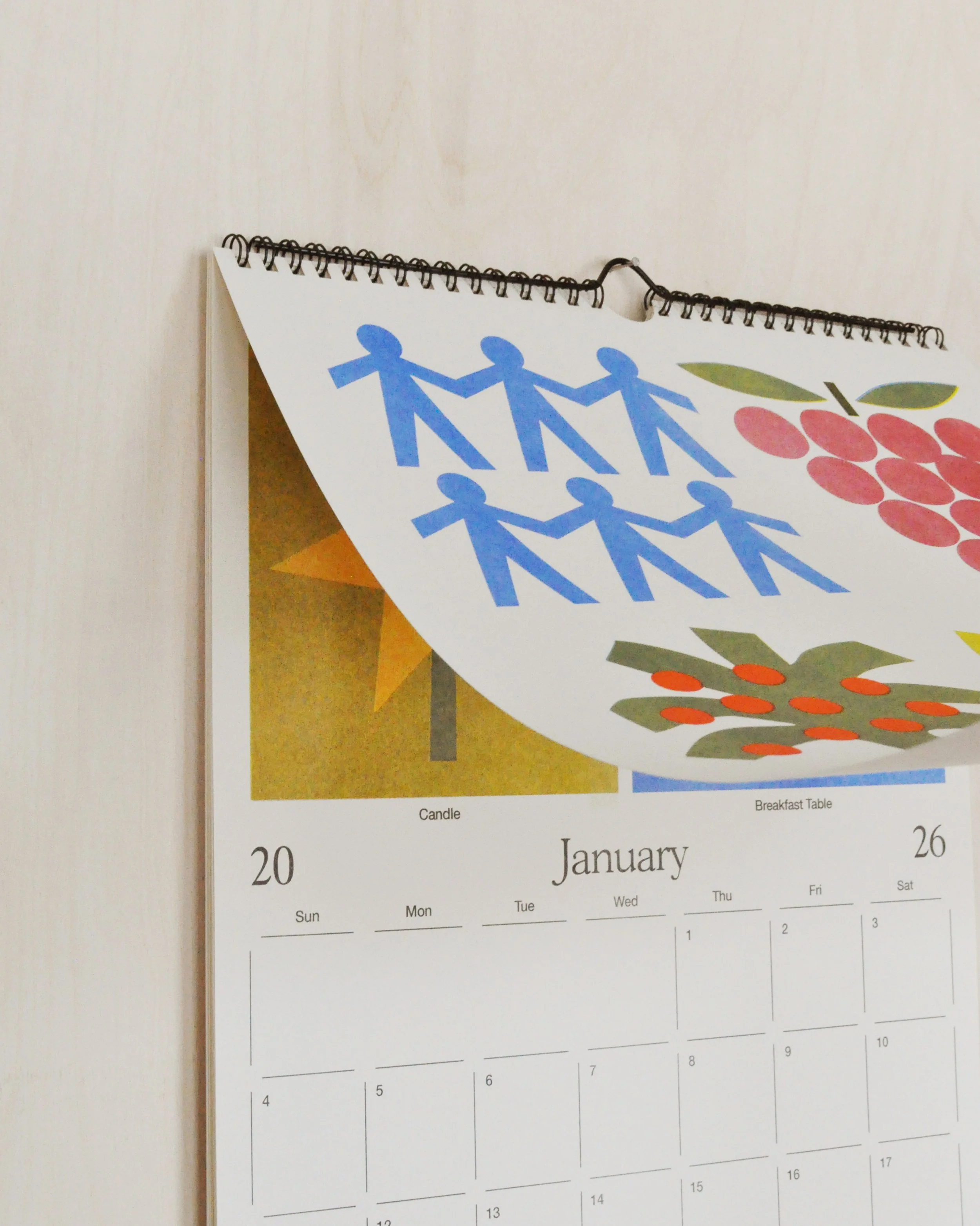 2026 Risograph Printed Calendar — Sunroom