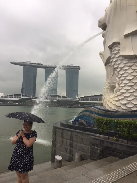  Obligatory silly photo at the Merlion. 