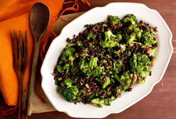 Wild Rice, Walnut and Broccoli Salad