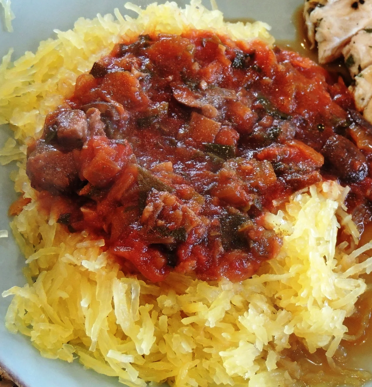 Spaghetti Squash With Marinara