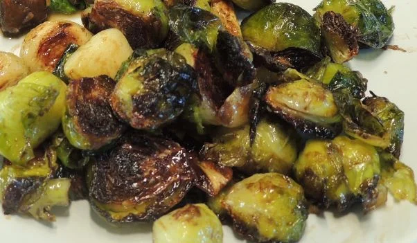 Roasted Brussels Sprouts With Garlic