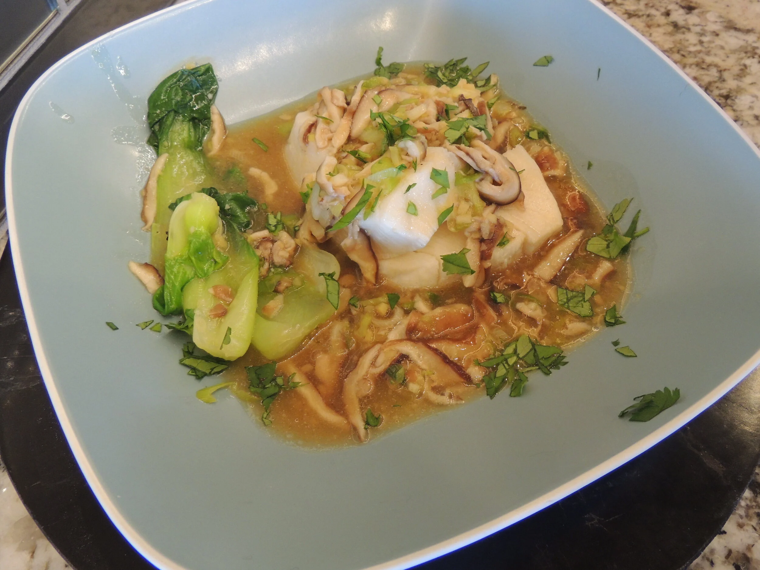 Sea Bass With Shiitakes