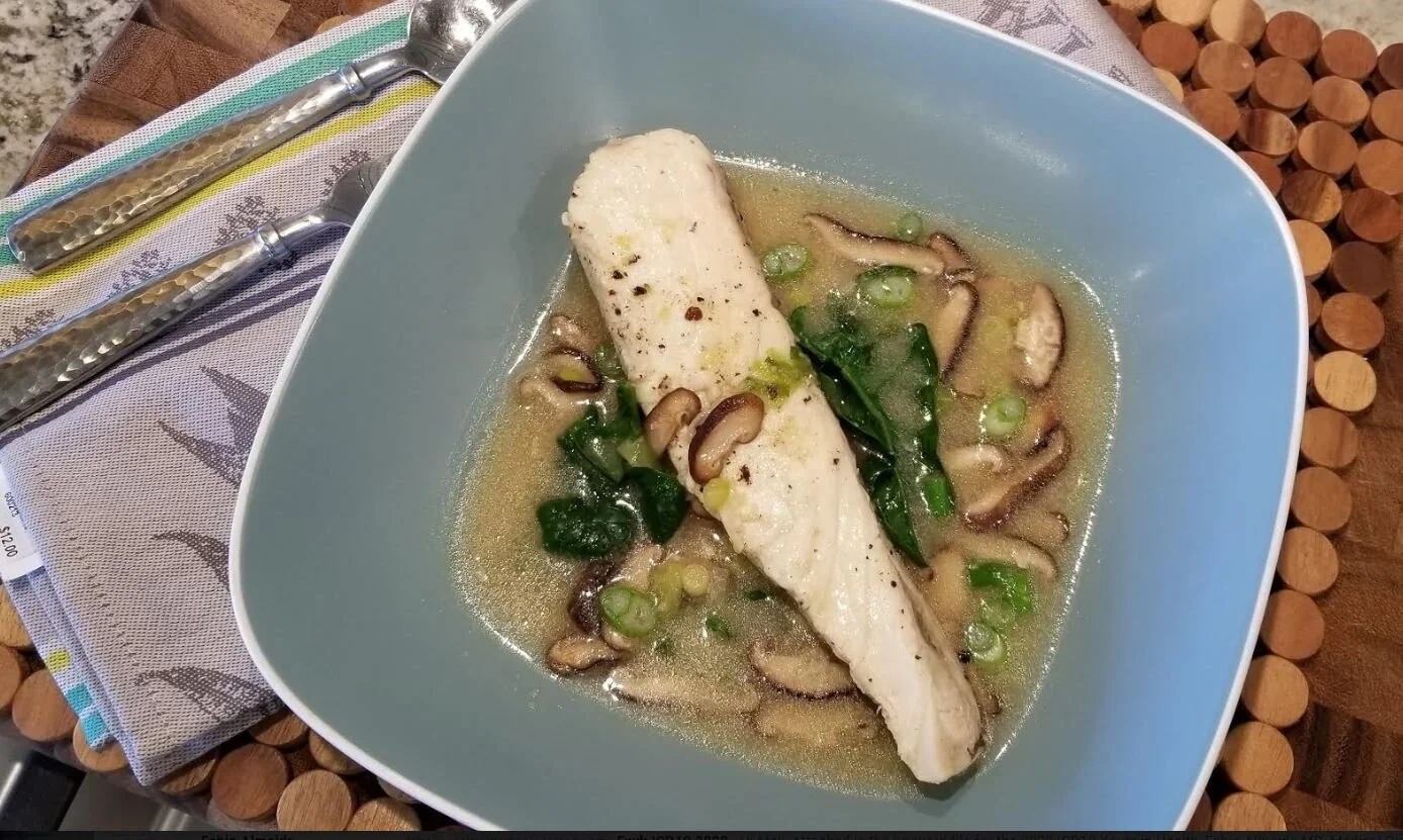 Halibut in Miso Broth