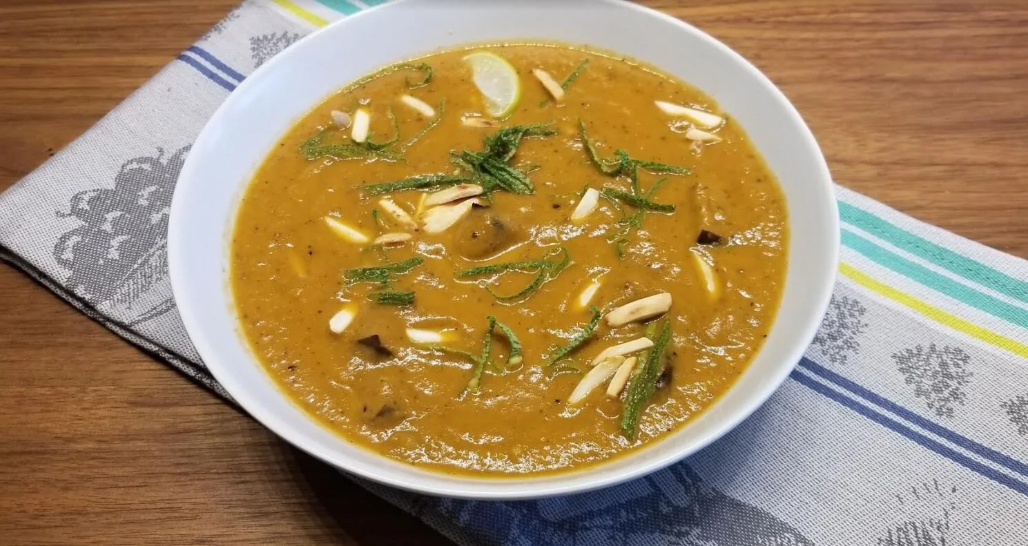 Roasted Eggplant and Tomato Soup