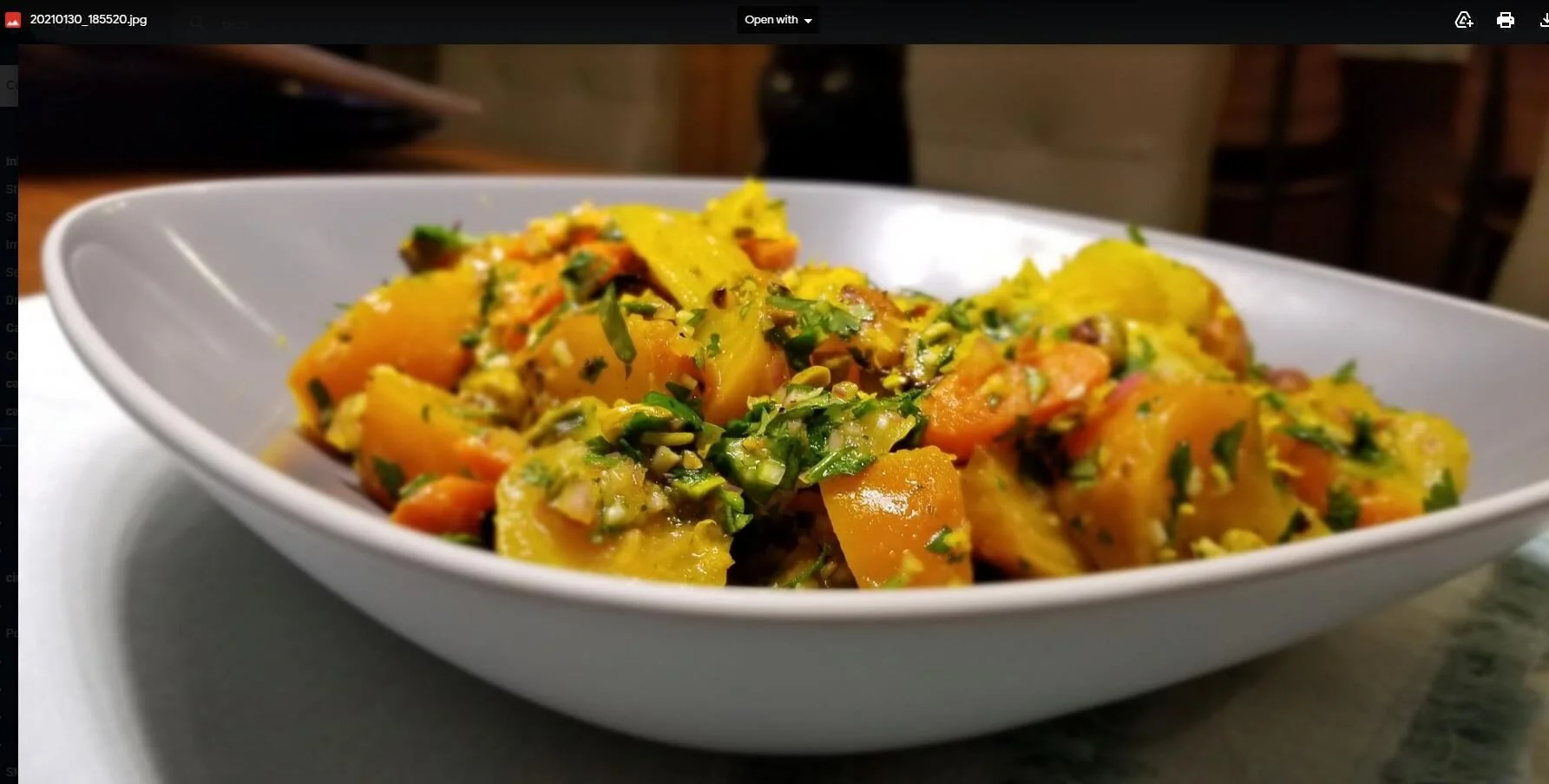 Roasted Beet and Carrot Salad with Cumin