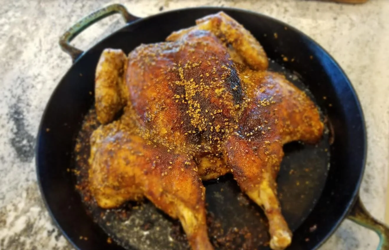 Za'atar-Rubbed Butterflied Chicken