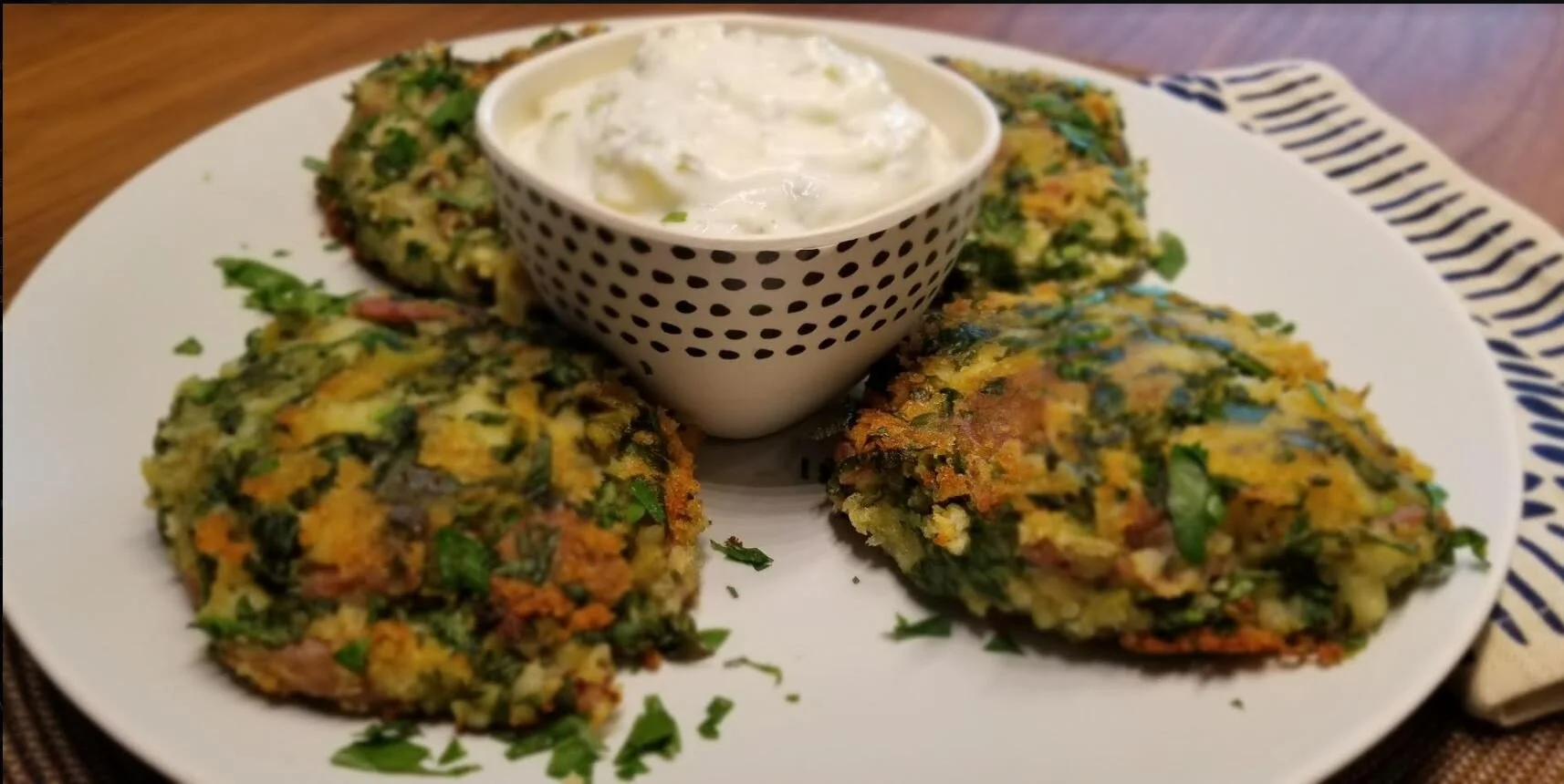 Potato and Spinach Patties