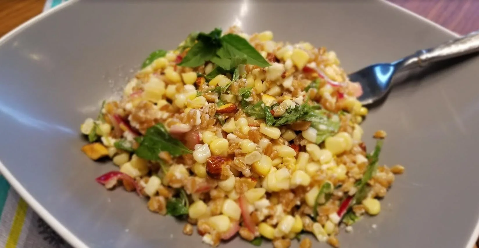 Farro and Charred Corn Salad