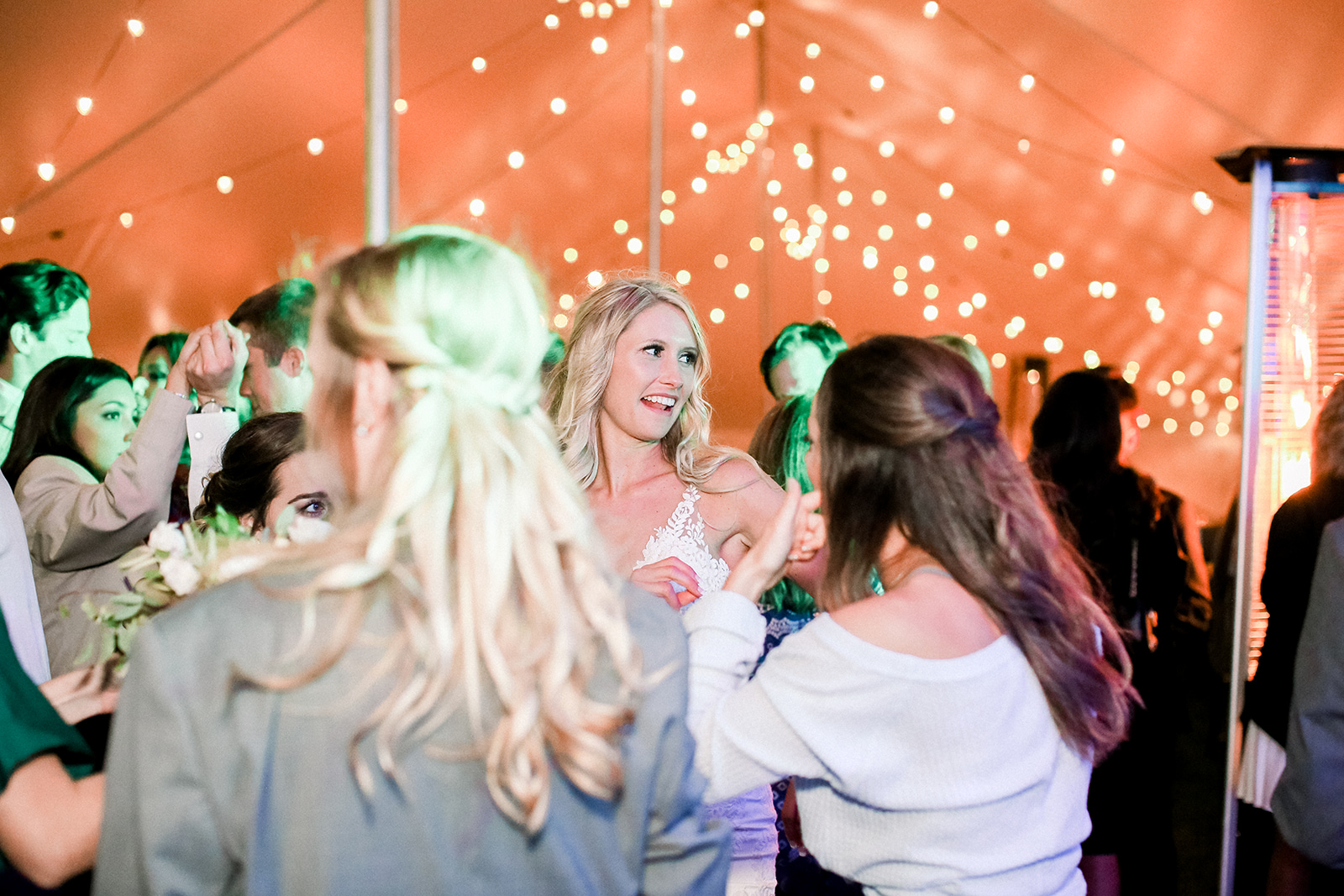 Syracuse Tent Reception Bride