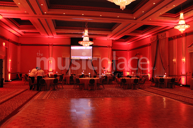 The Place - Wedding & Special DJs — Uplighting, step and repeat banners, specialty lighting, and