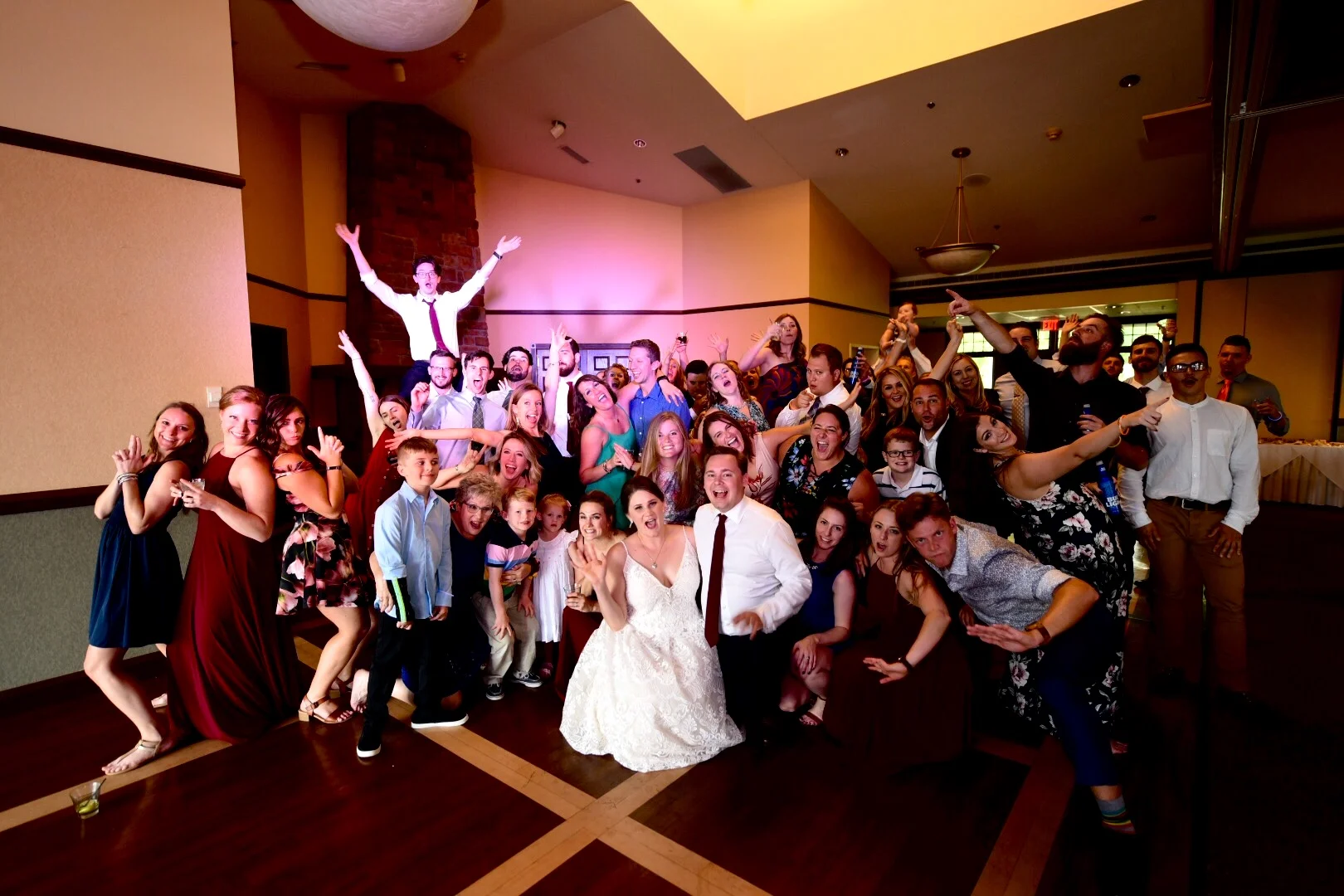 HOLIDAY WEEKEND WEDDING FOR STEPHANIE &amp; PJ ON LAKE WAWASEE | DJ, CEREMONY