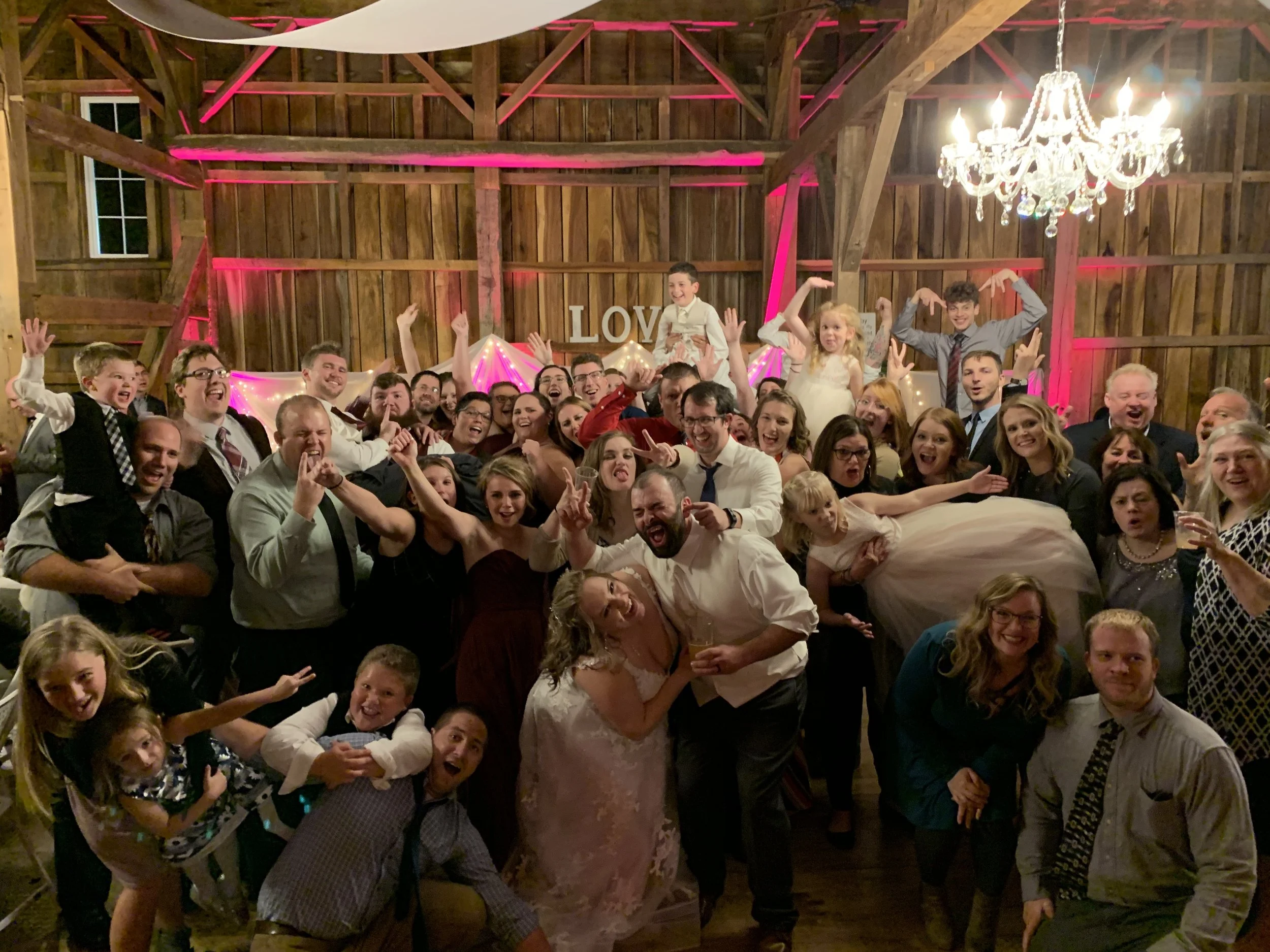 KARALYN &amp; DAN'S BEAUTIFUL WEDDING AT ROCK RUN CREEK BARN | DJ, CEREMONY, UPLIGHTING