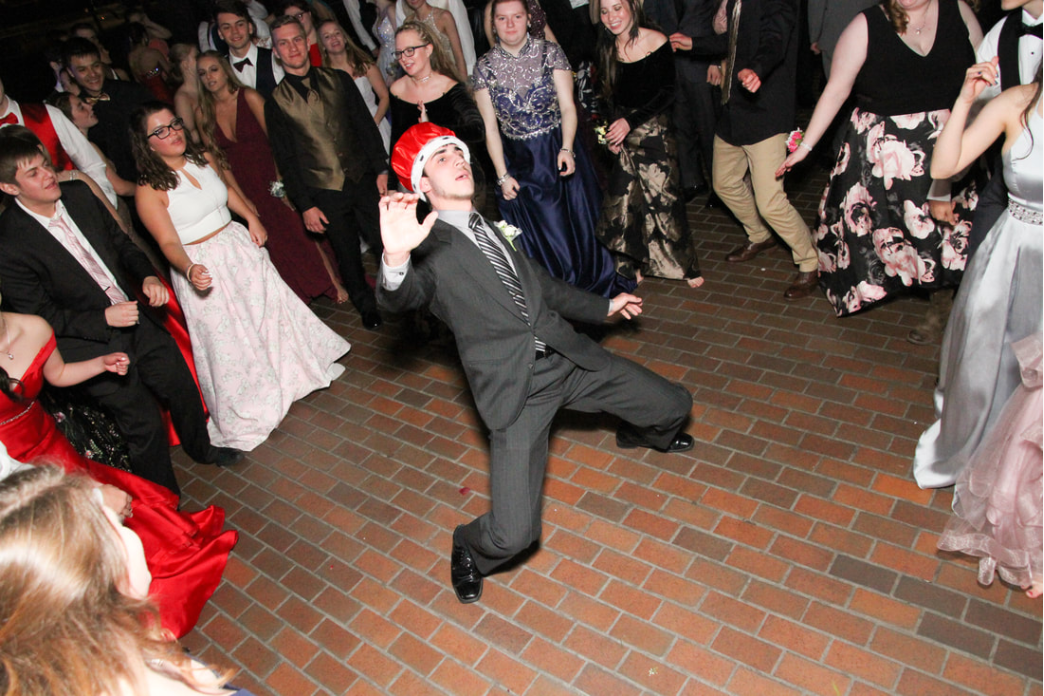 Prom King dancing in South Bend, IN
