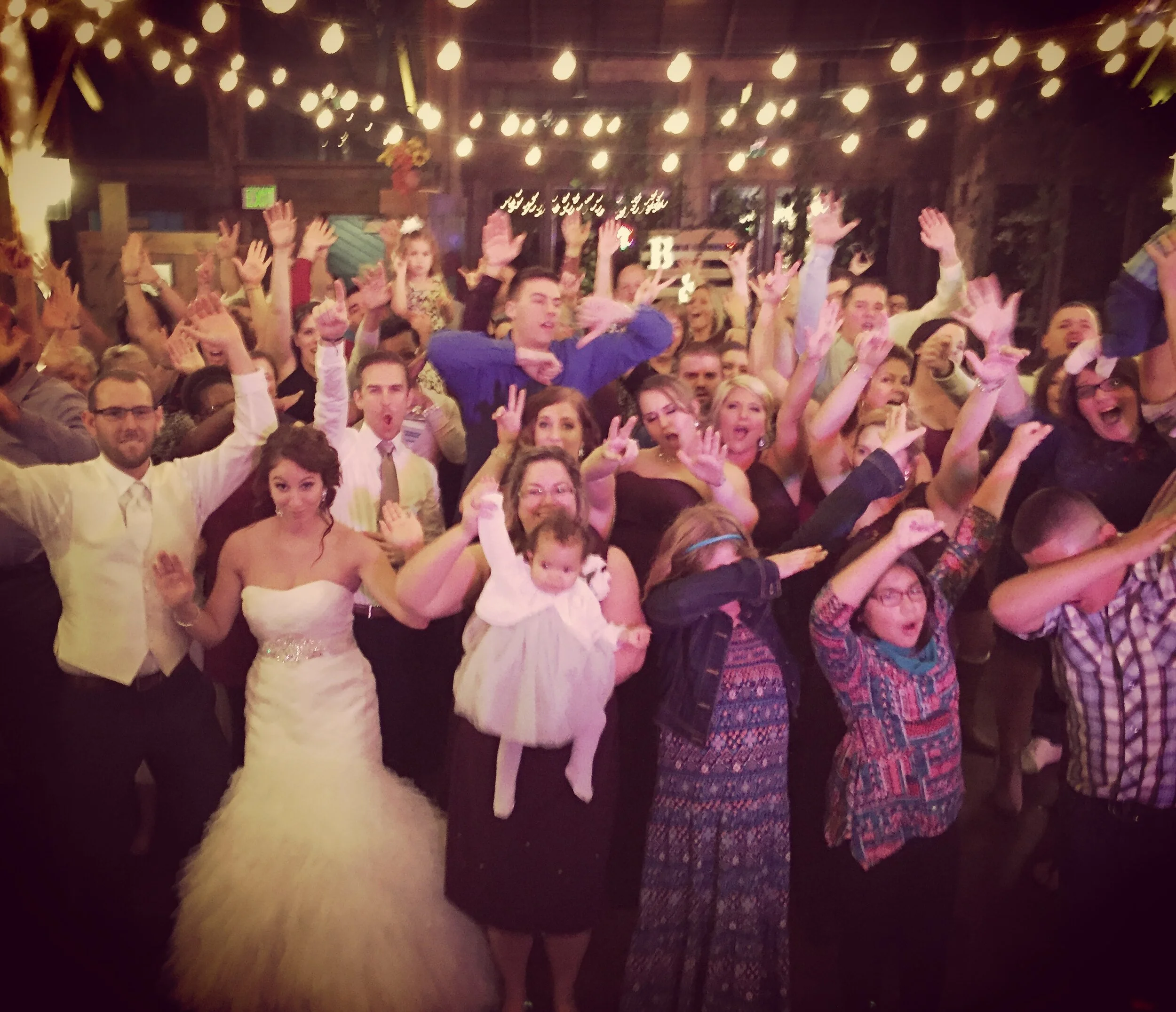 Wedding Reception DJ music at The Barns at Nappanee