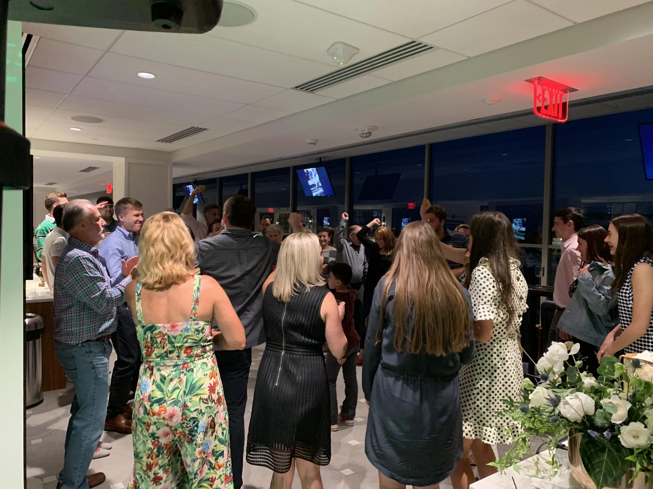 Dancing at Seven On Nine in Notre Dame Stadium