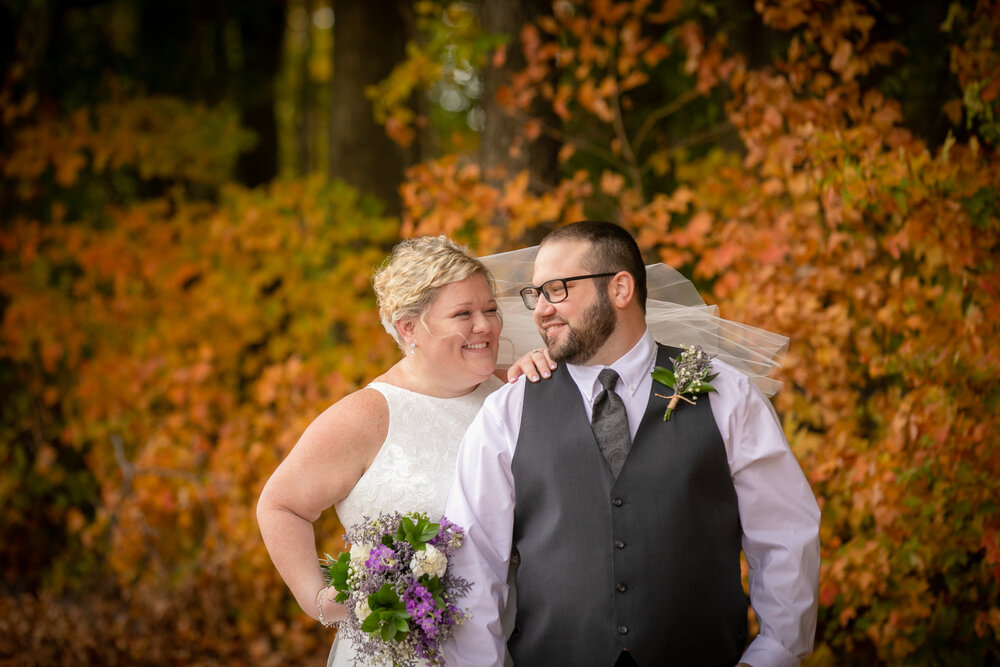 Autumn wedding DJ at the Blue Teal in Wakarusa IN
