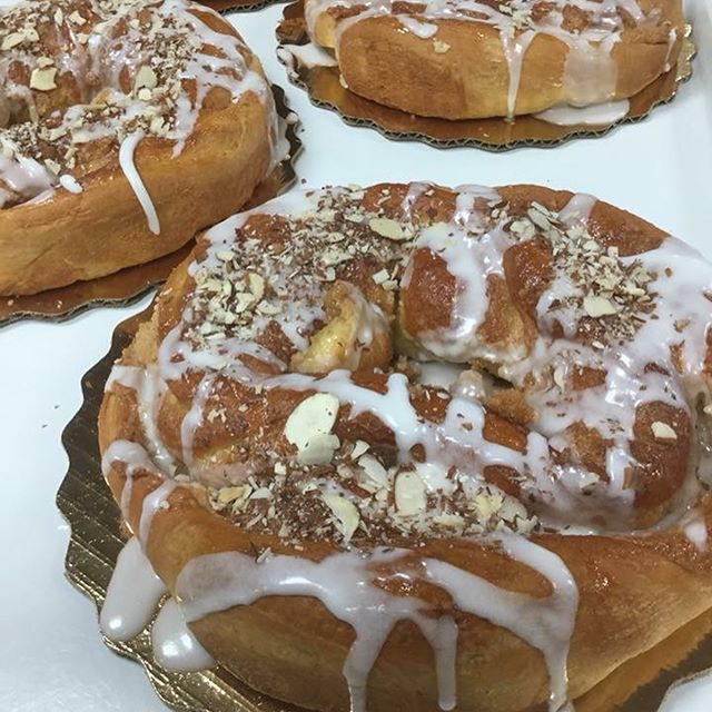 Almond danish ring and pecan caramel danish ring!