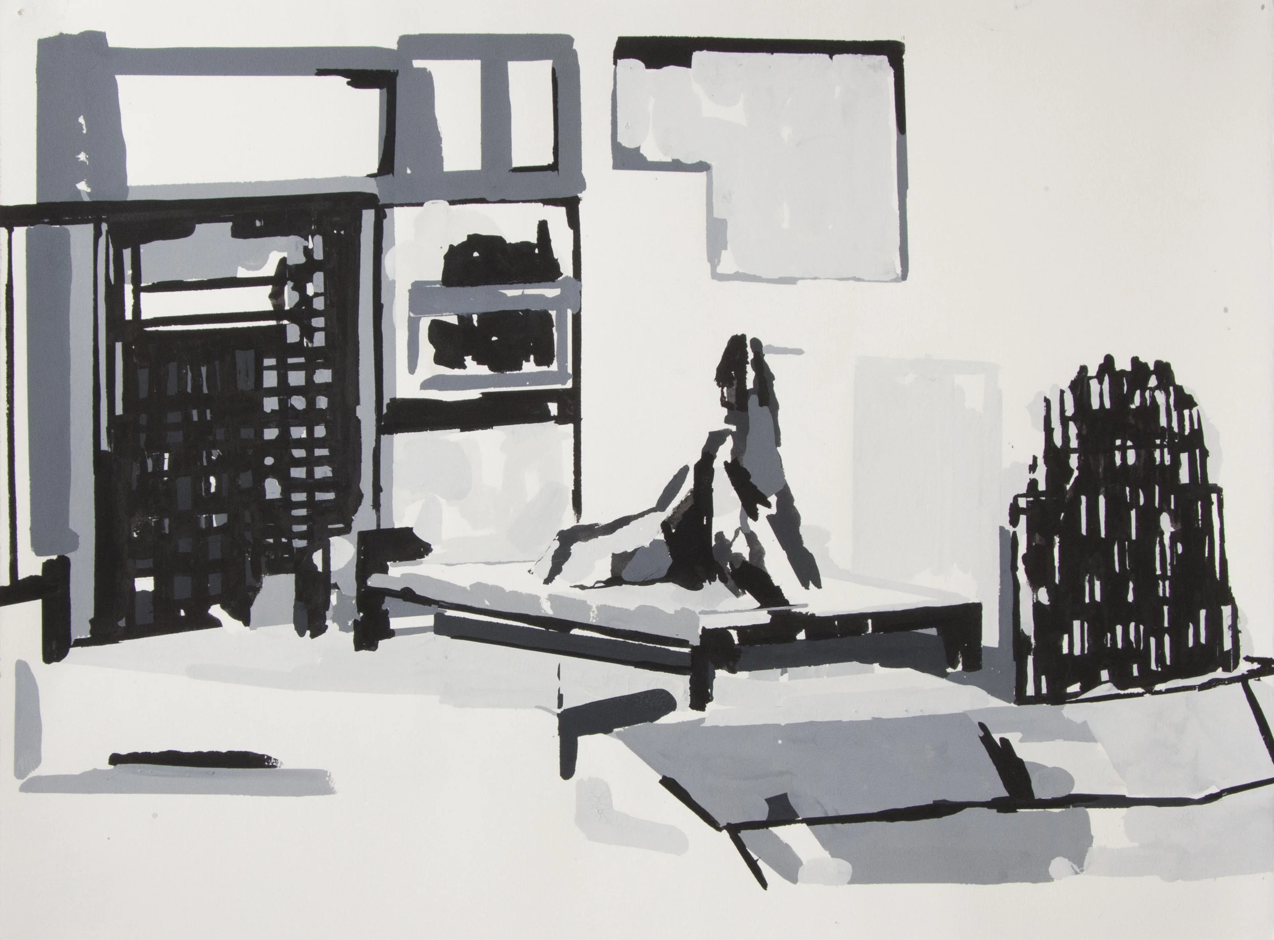 Strip the Sheets 15 x 22 in September 2017